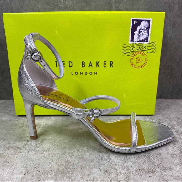 Shoes | Ted Baker Lanora Silver Heels 